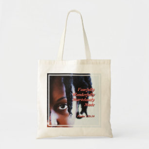 Tote Bag Femme de couleur   Verse de la Bible chrétienne