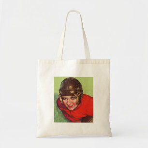 Tote Bag Femme de football vintage rétro Gridiron Girl