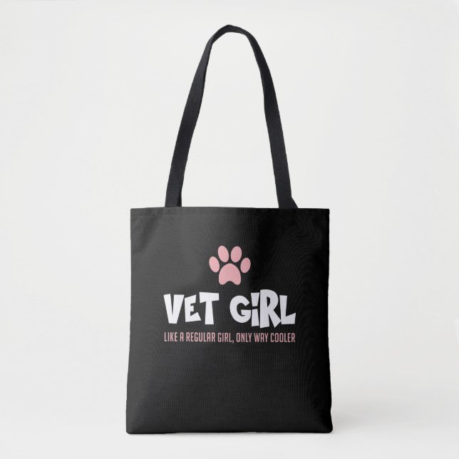 Tote Bag Femme de la technicienne vétérinaire adorable Amou (Devant)