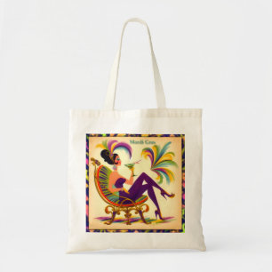 Tote Bag Femme de Mardi Gras du milieu du siècle avec un Ma