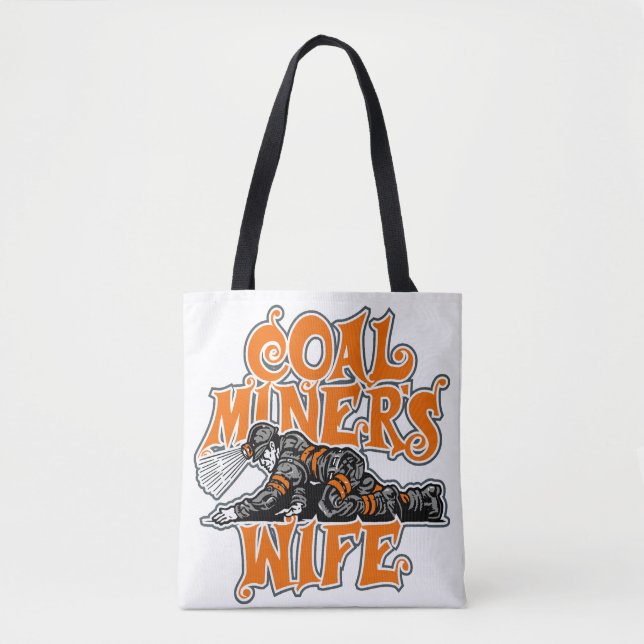 TOTE BAG FEMME DE MINEUR DE CHARBON (Devant)