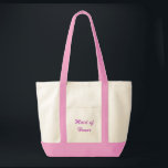 Tote Bag Femme d'honneur/Bachelorette<br><div class="desc">Modèle de texte d'honneur</div>