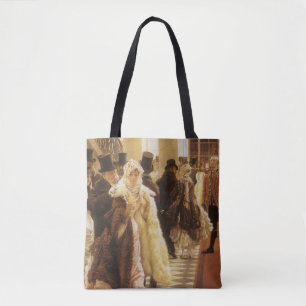 Tote Bag Femme élégante de Tissot, Art victorien vintage