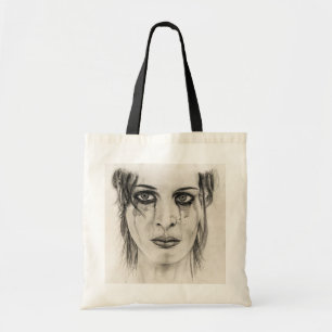 Tote Bag Femme en Plein - Dessin au crayon