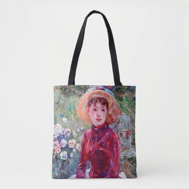 Tote Bag Femme en rouge, Berthe Morisot (Devant)