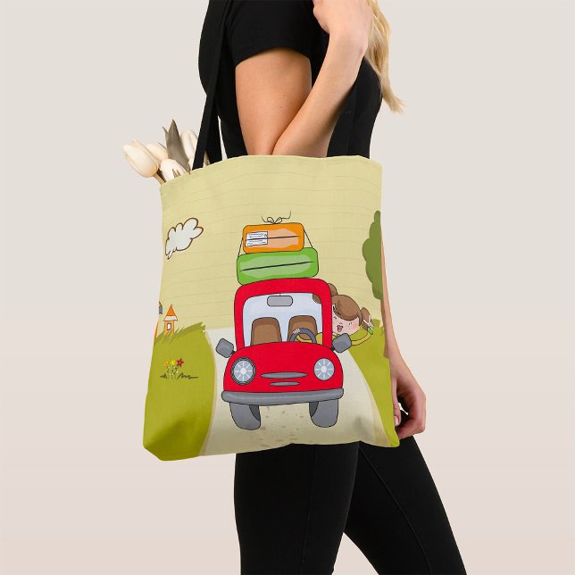 Tote Bag Femme En Voiture (Créateur téléchargé)