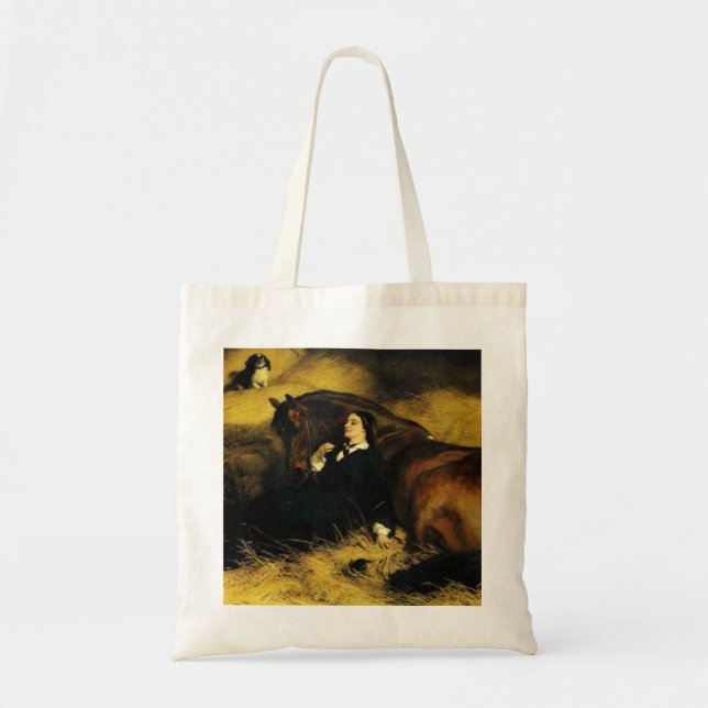 Tote Bag Femme et Cheval (Devant)