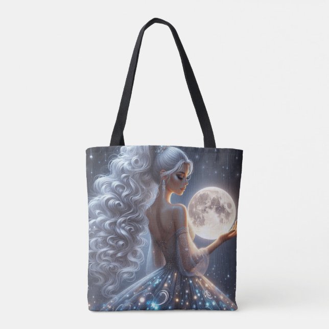 Tote Bag Femme éthérée & lune (Dos)
