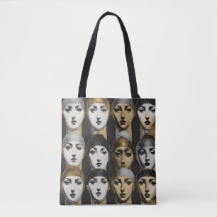 Tote Bag Femme face or noir blanc design Fourre-tout