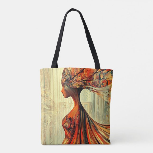 Tote Bag Femme Fantastique Moderne Originale Unique Branché (Dos)