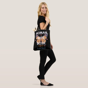 Tote Bag Femme, femme, patron, super maman