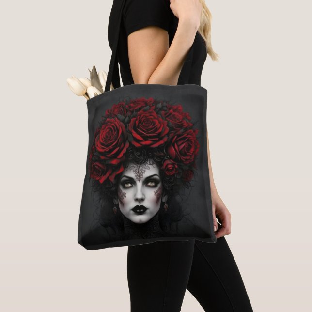 Tote Bag Femme gothique (De près)