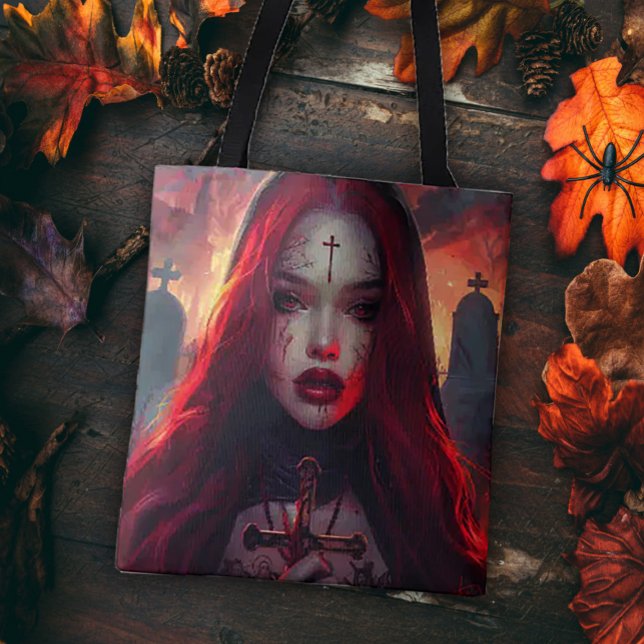 Tote Bag Femme gothique Red Haired (Créateur téléchargé)