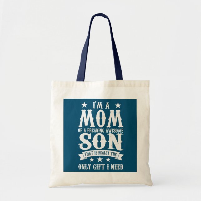 Tote Bag Femme Je suis la mère d'une super mère fainéante (Devant)