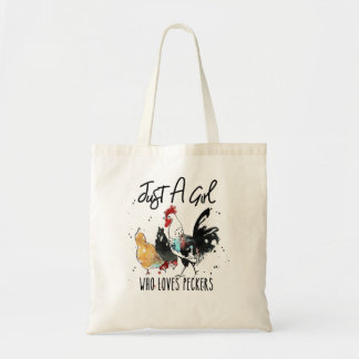 Tote Bag Femme Juste Une Fille Qui Aime Les Peckers Drôle P
