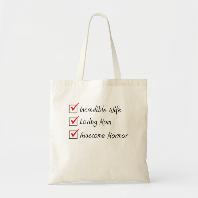 Tote Bag Femme Maman Mormor Suédoise Femme (Devant)