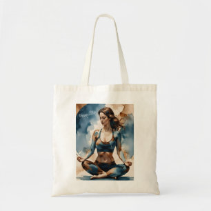 Tote Bag Femme méditative dans un environnement serein en b