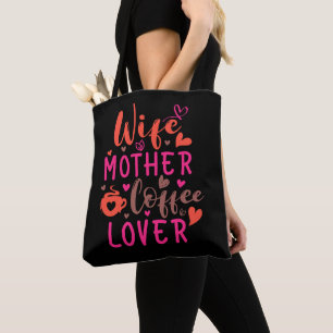 Tote Bag Femme Mère Lover café