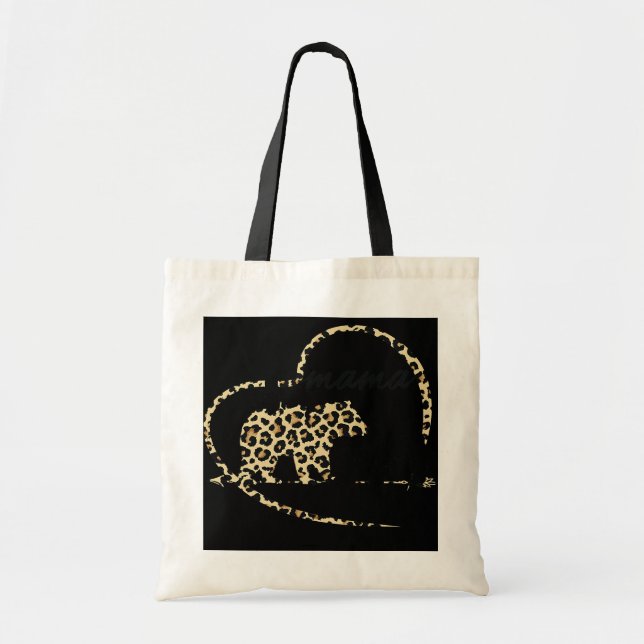 Tote Bag Femme mignonne tendance Mama Ours 5 Cubs Maman Che (Devant)