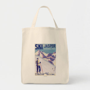 Tote Bag Femme posant l'affiche ouverte de pentes