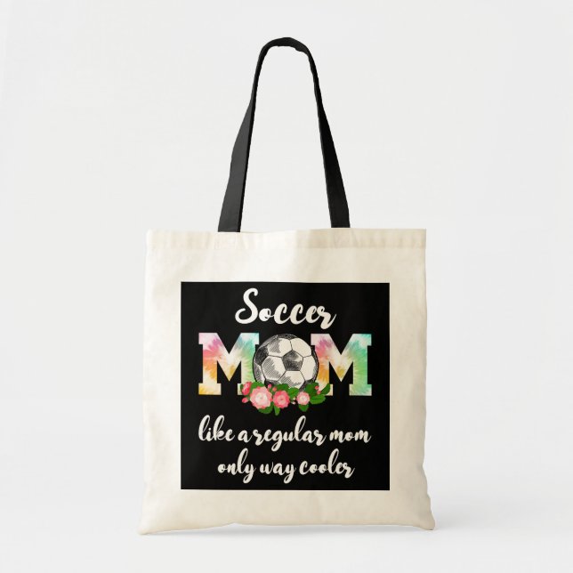 Tote Bag Femme Soccer Maman comme une maman ordinaire seule (Devant)