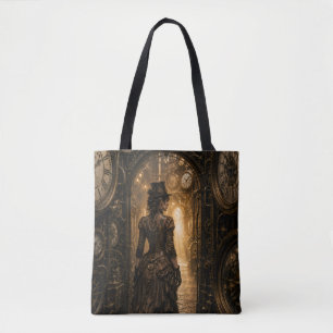 Tote Bag Femme Steampunk Passage à travers le temps