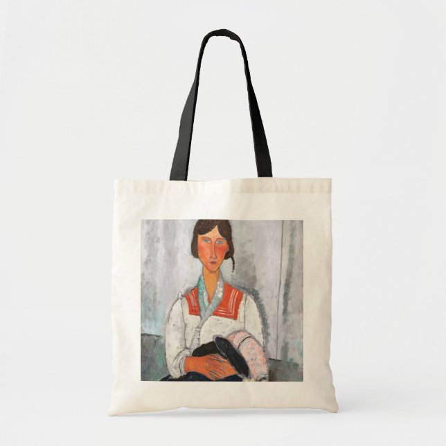 Tote Bag Femme tzigane avec bébé, Modigliani (Devant)