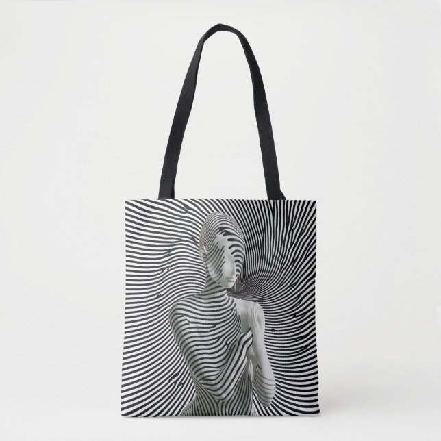 Tote Bag Femme zébrée (Devant)