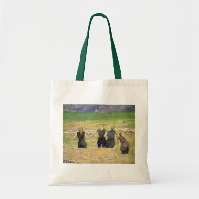Tote Bag Femmes baignant Dieppe par Paul Gauguin (Devant)