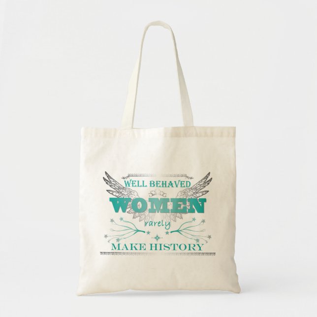 Tote Bag Femmes bien comportées Fourre-tout - turquoise (Devant)