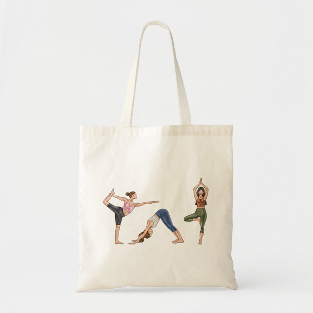 Tote Bag Femmes de yoga Poses Étirement Exercice Femmes (Devant)