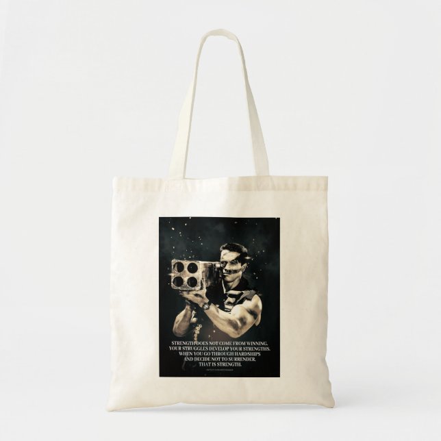 Tote Bag Femmes Hommes Arnold Schwarzenegger Rappeler Kuato (Devant)