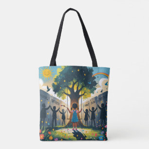 Tote Bag femmes leggings enfants rêves recouverts
