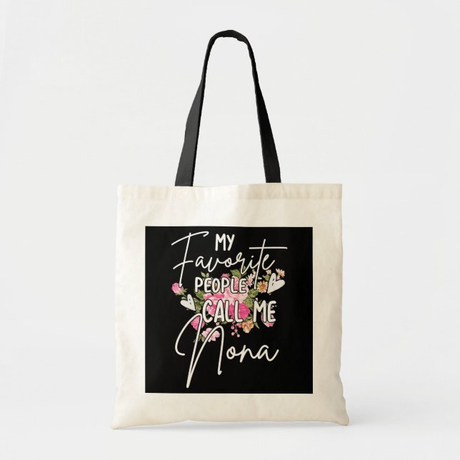 Tote Bag Femmes Mes Gens Favoris M'Appelent Fleur Nona (Devant)