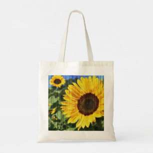Tote Bag Fence painted de Sunflowers