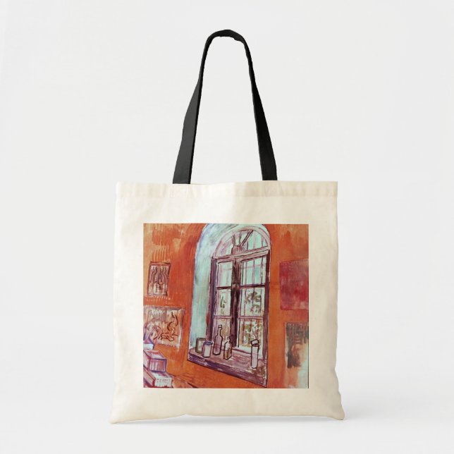 Tote Bag Fenêtre de l'atelier de Vincent van Gogh à l'asile (Devant)