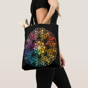 Tote Bag Fenêtre gothique Fierté arc-en-ciel