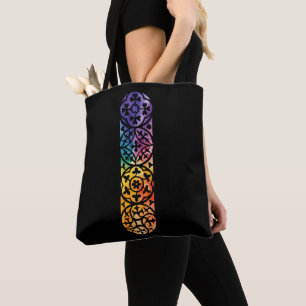 Tote Bag Fenêtre gothique Fierté arc-en-ciel