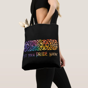 Tote Bag Fenêtre gothique Fierté arc-en-ciel