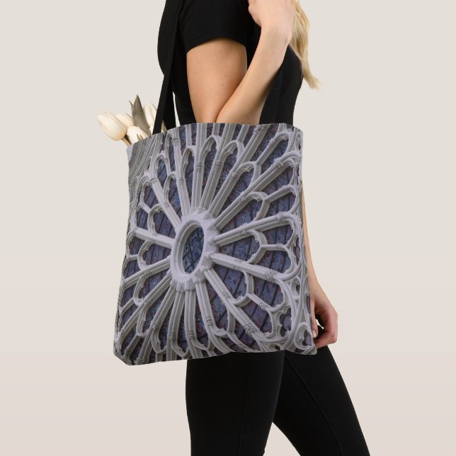 Tote Bag Fenêtre rose de la façade occidentale, c.1270 (De près)