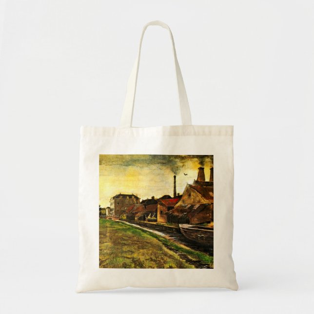 Tote Bag Fer Mill à La Haye par Vincent van Gogh (Devant)