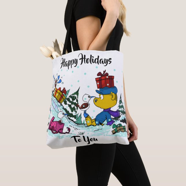 Tote Bag Ferald Christmas Holiday  (De près)