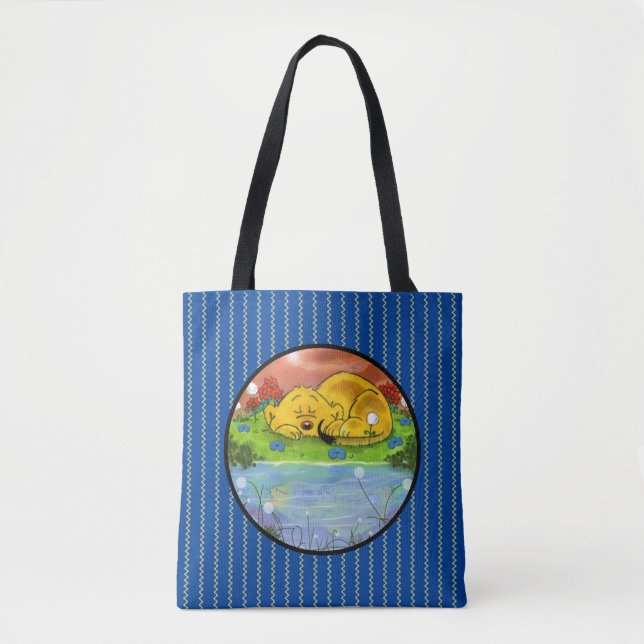 Tote Bag Ferald Dormir Près Des Tournesols (Devant)