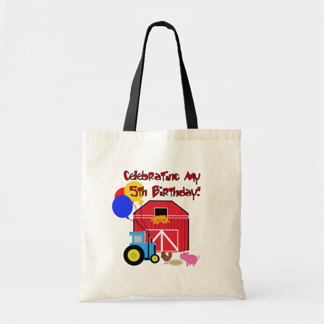 Tote Bag Ferme 5 Anniversaire T-shirts et cadeaux (Devant)