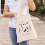 Tote Bag Ferme à table Couleur modifiable Épicerie personna<br><div class="desc">Cette belle conception peut être customisée à vos combinaisons de couleurs préférées. Ça fait un grand cadeau ! Trouvez des articles de papeterie et des cadeaux élégants dans notre boutique : www.berryberrysweet.com.</div>