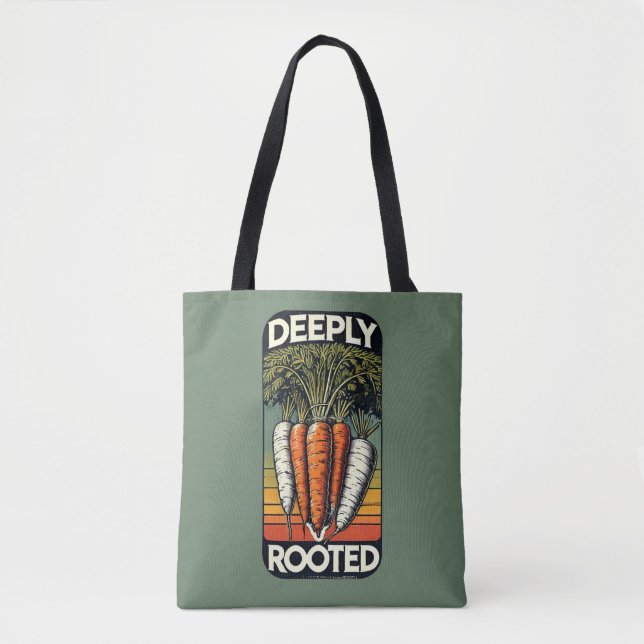 Tote Bag Ferme de légumes racines profondes (Devant)