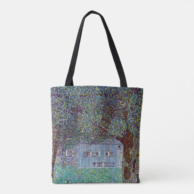 Tote Bag Ferme en Haute-Autriche par Gustav Klimt (Dos)