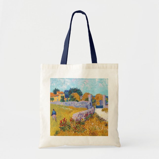 Tote Bag Ferme en Provence, Van Gogh (Devant)