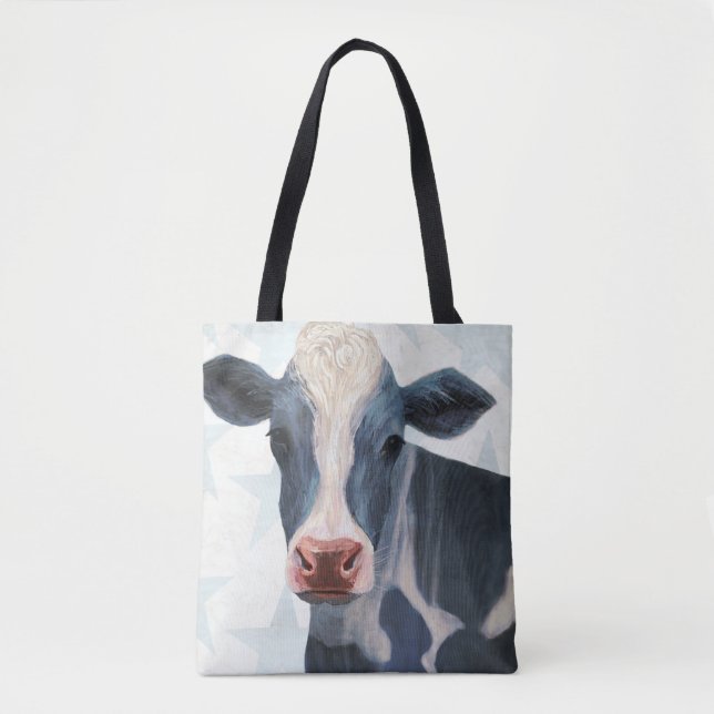 Tote Bag Ferme patriotique - Vache (Devant)