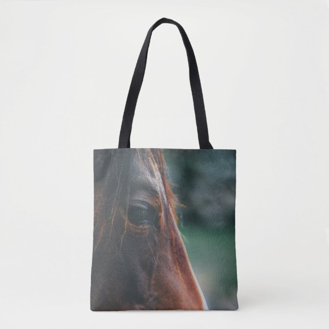 Tote Bag Fermeture Brown du cheval (Devant)
